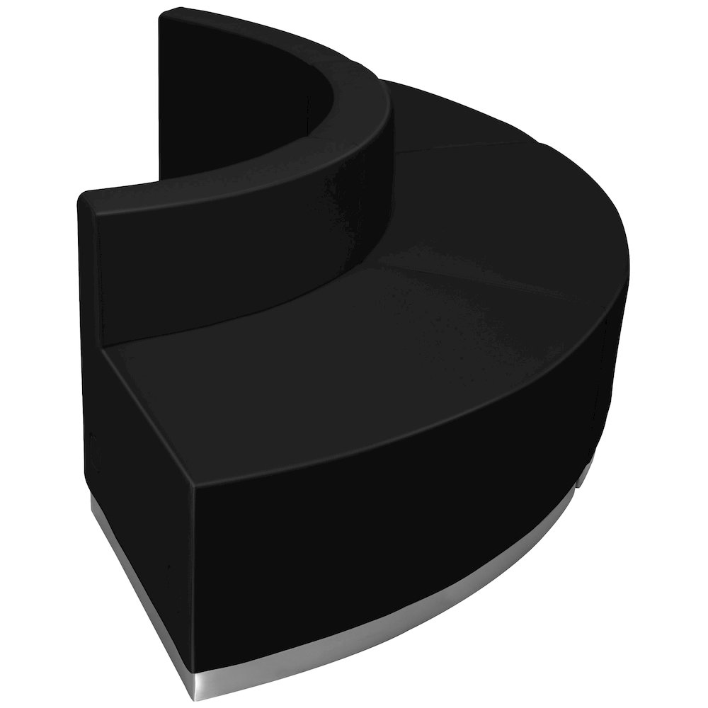 Alon Black LeatherSoft Reception Configuration, 3 Pieces