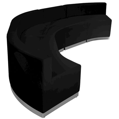 Alon Black LeatherSoft Reception Configuration, 5 Pieces