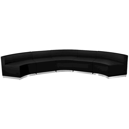 Alon Black LeatherSoft Reception Configuration, 5 Pieces