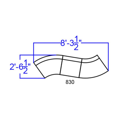 White LeatherSoft Reception Configuration, 4Pc