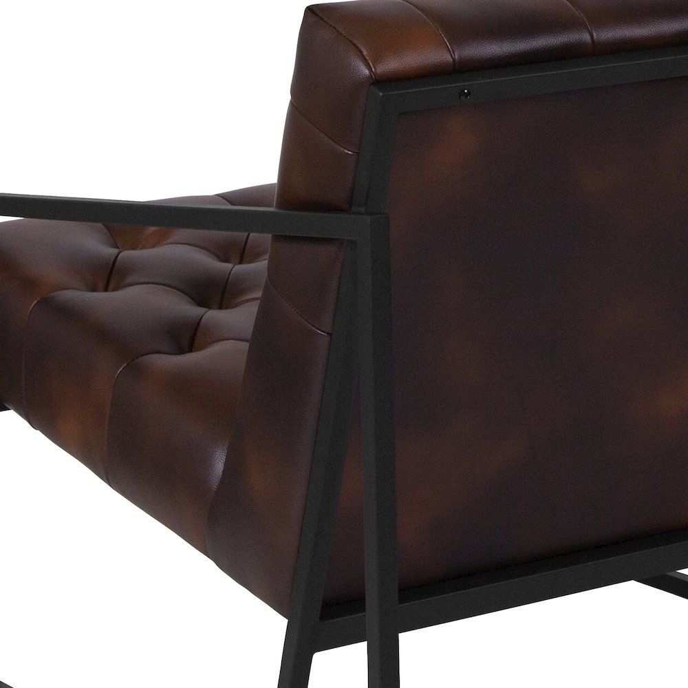 Madison Bomber Jacket LeatherSoft Tufted Lounge Chair