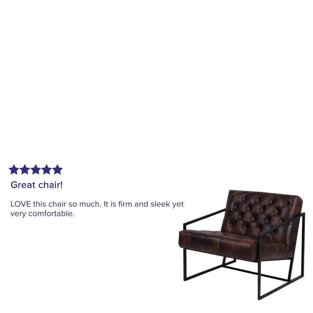 Bomber Jacket LeatherSoft Tufted Lounge Chair