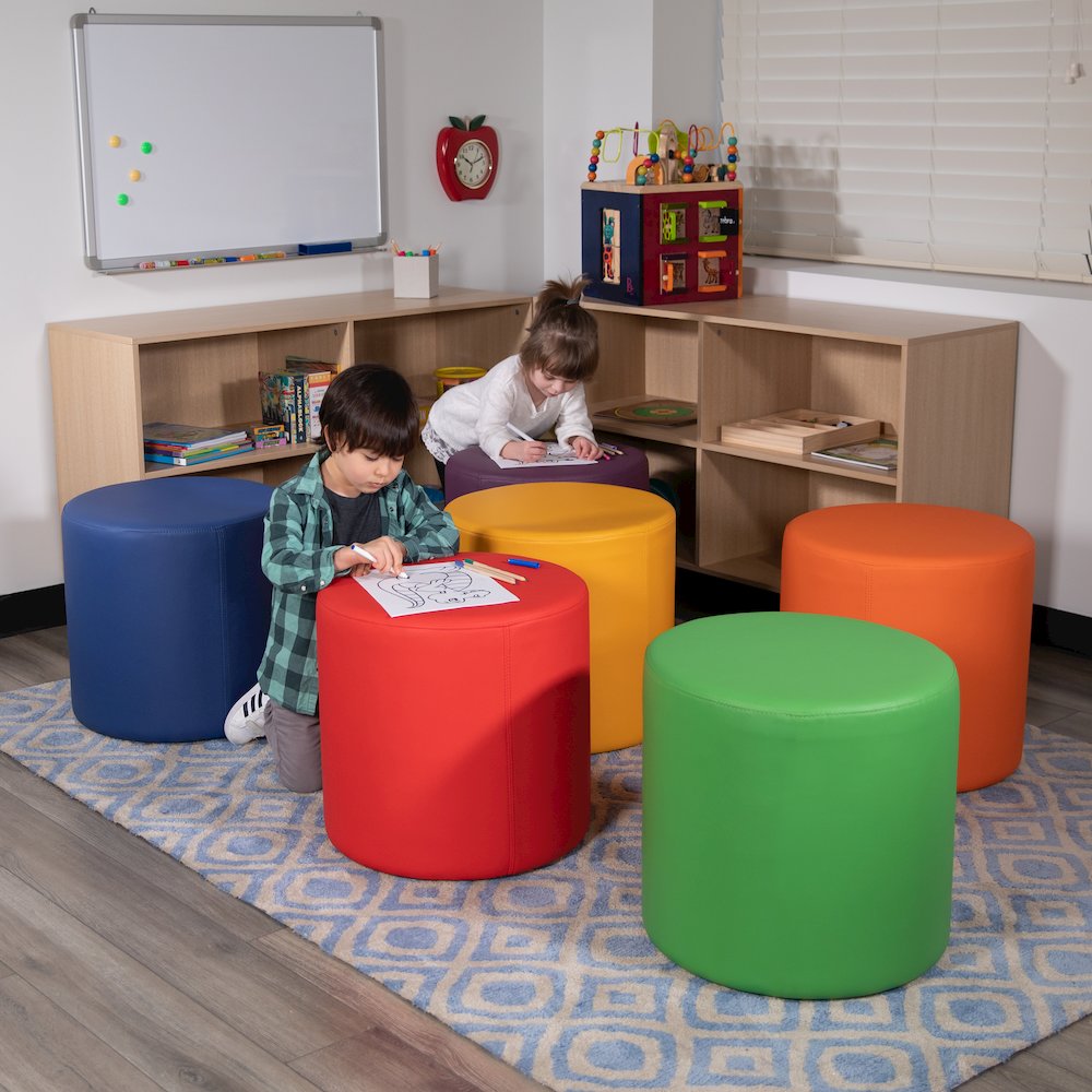 Soft Seating Circle for Classrooms and Common Spaces - 18" Seat Height (Purple)