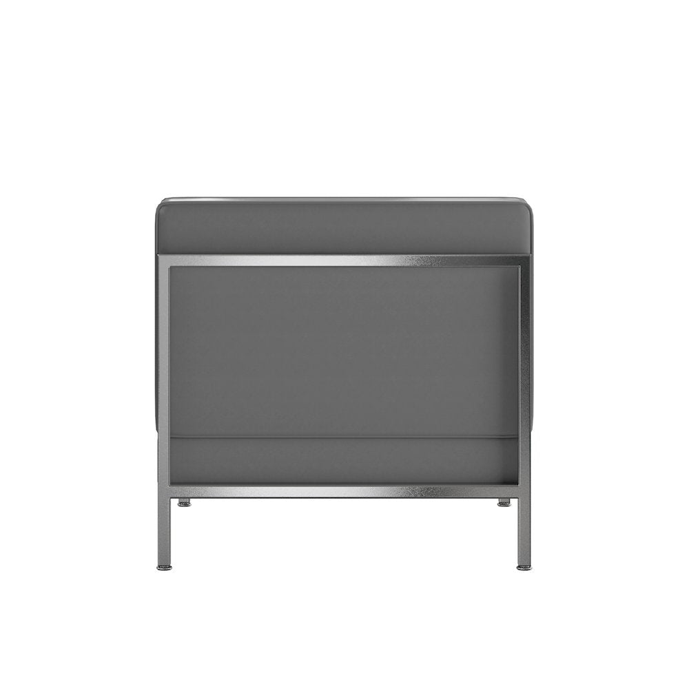 Imagination Contemporary Gray Leathersoft Middle Chair