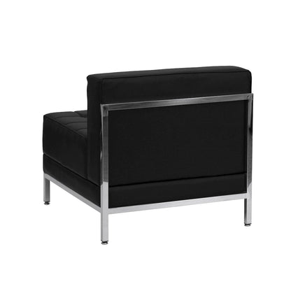 Imagination Black LeatherSoft Sectional Configuration, 9 Pieces