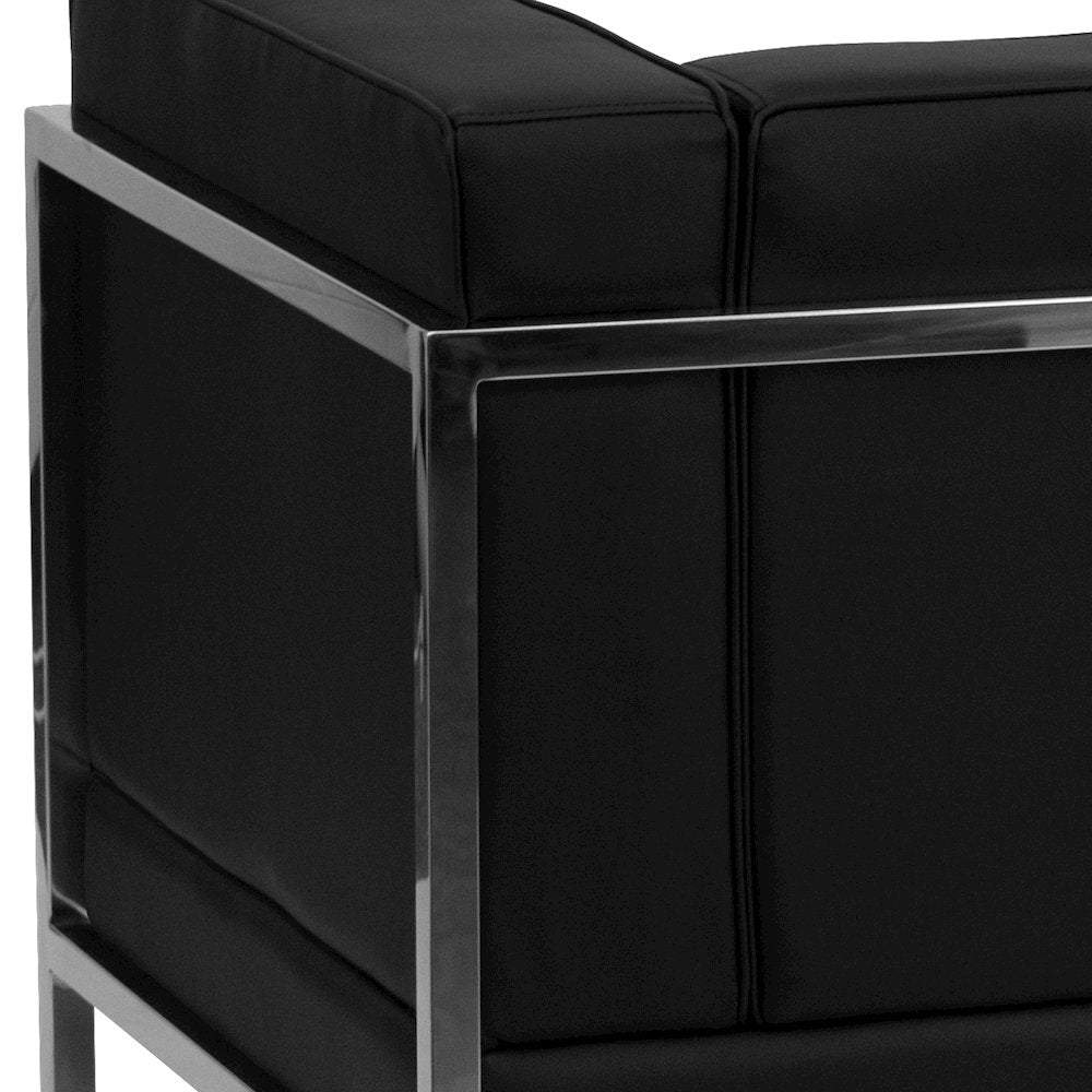 Imagination Black LeatherSoft Sectional Configuration, 9 Pieces
