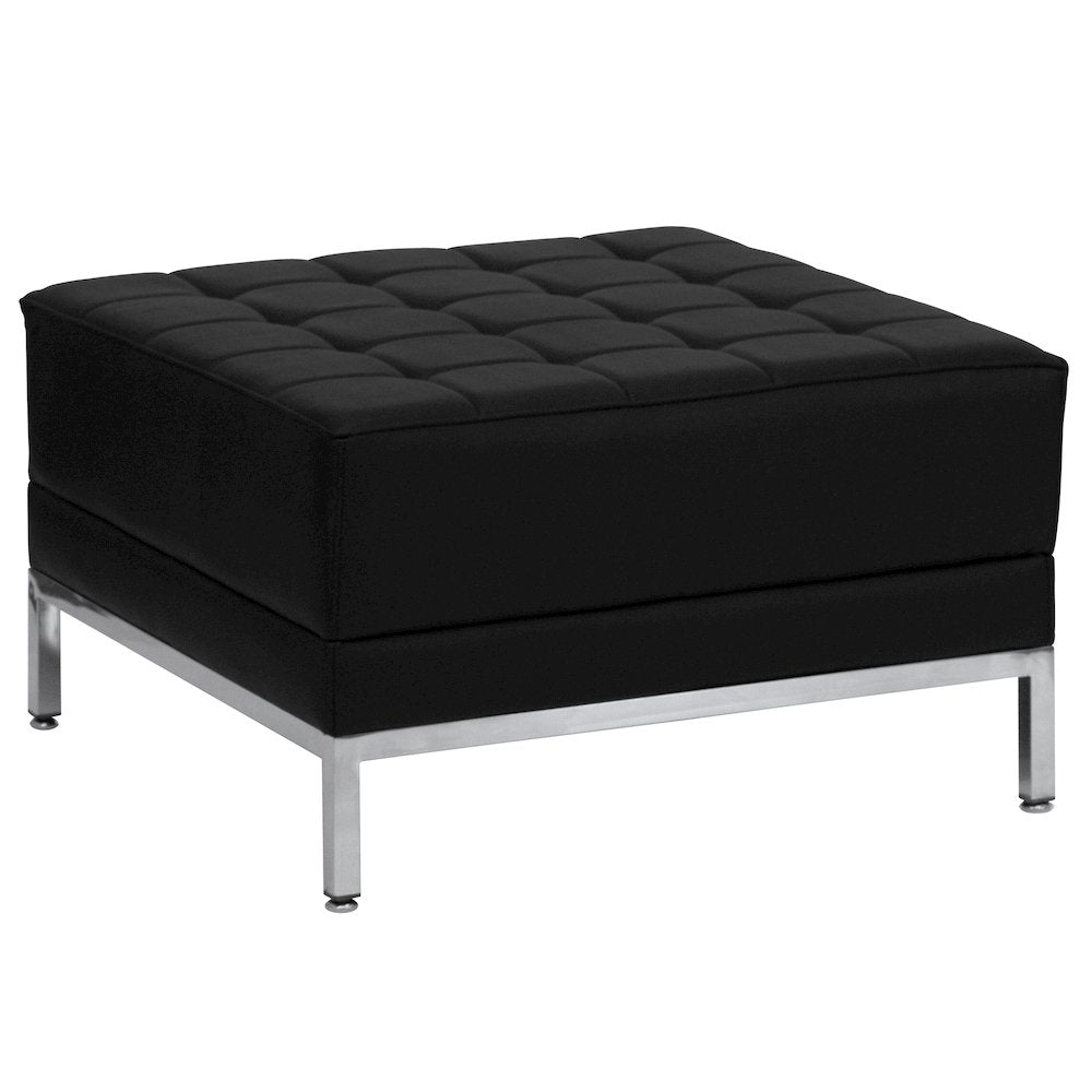 Imagination Black LeatherSoft Sectional & Sofa Set, 10 Pieces