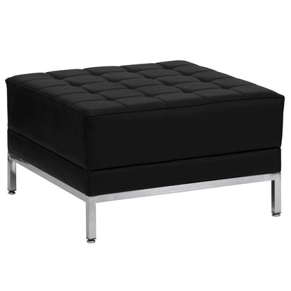 Imagination Black LeatherSoft Sectional & Sofa Set, 10 Pieces