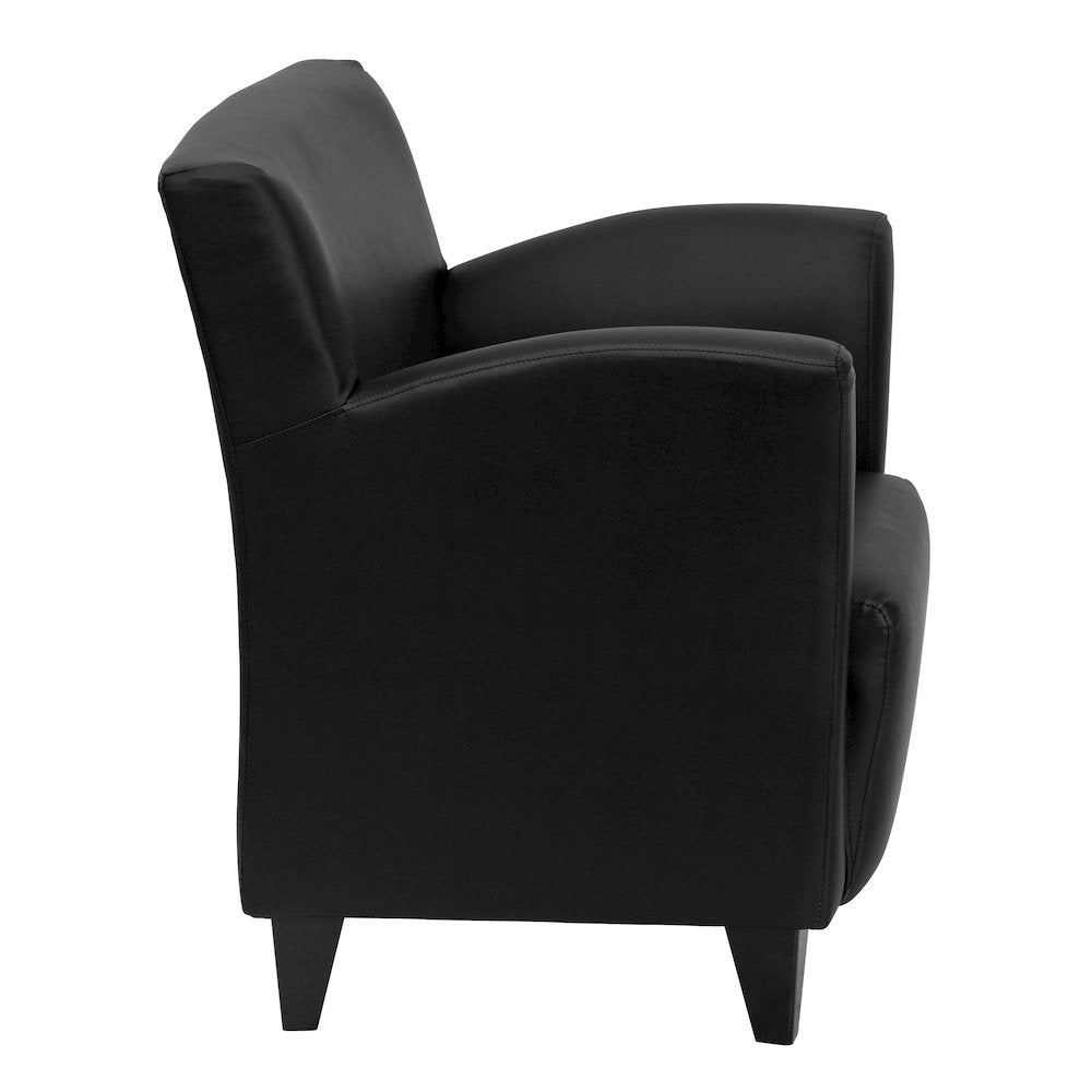 Roman Black LeatherSoft Lounge Chair