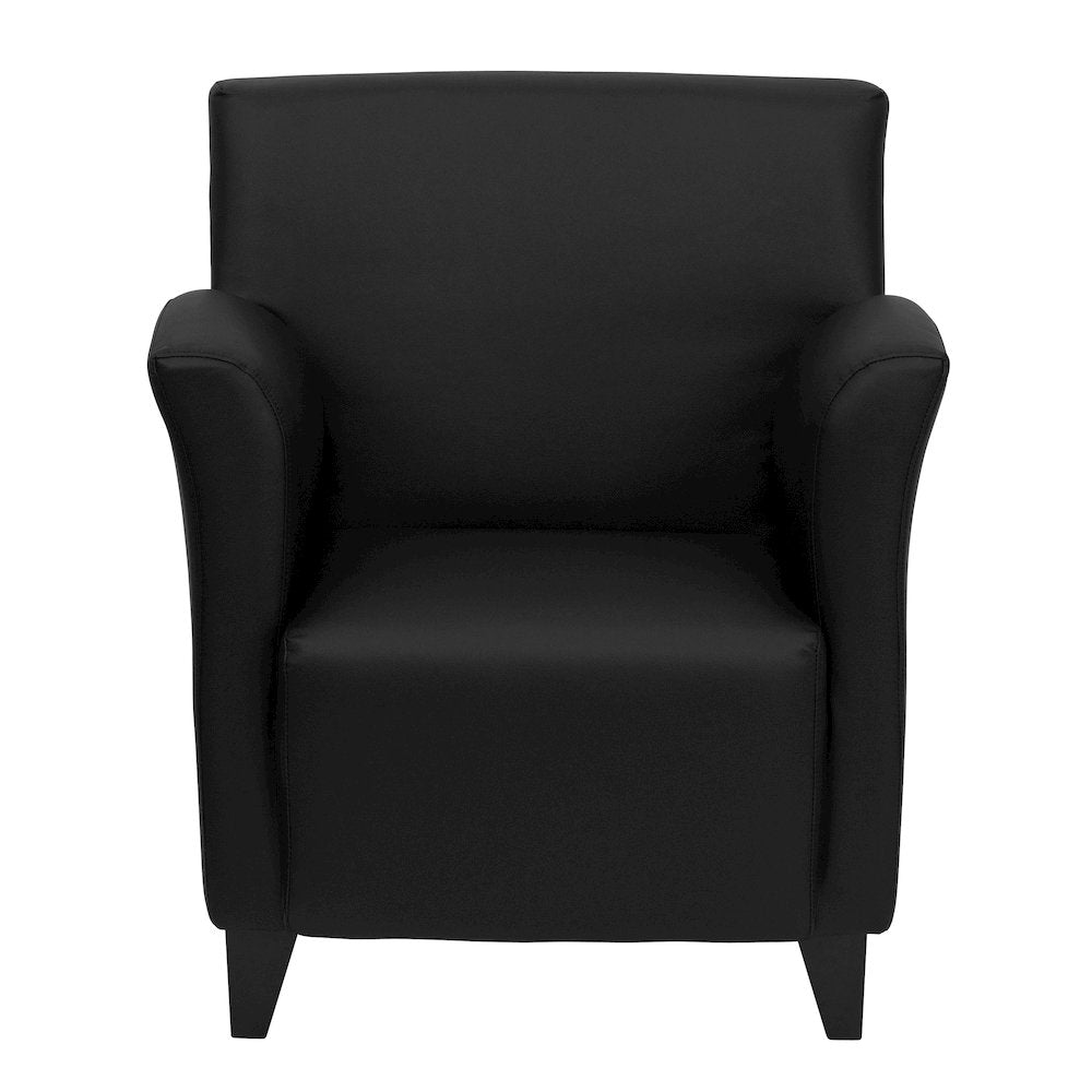 Roman Black LeatherSoft Lounge Chair
