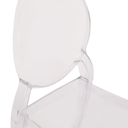 Set of 4 Crystal Extra Wide Resin  Banquet, Event Ghost Chairs