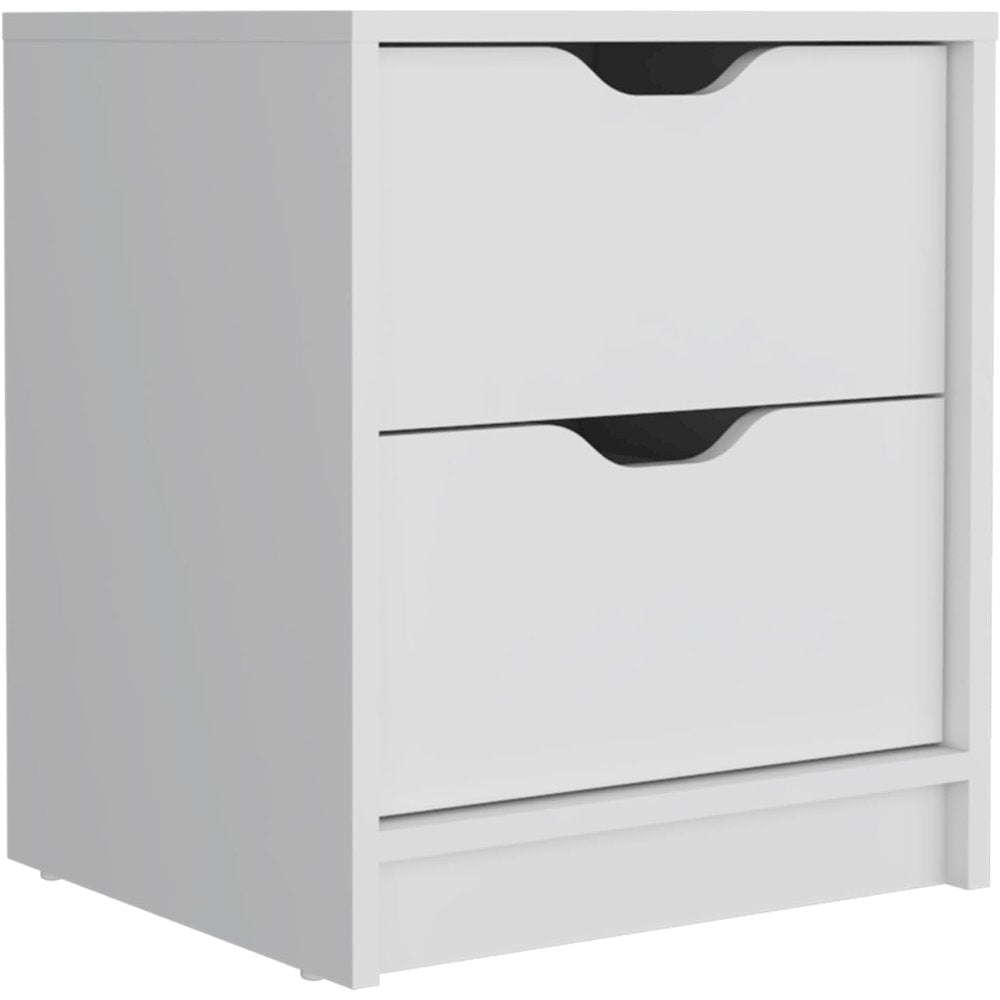 Basilea Nightstand White MDF