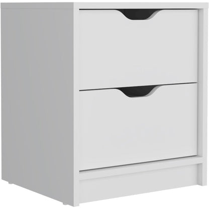 Basilea Nightstand White MDF