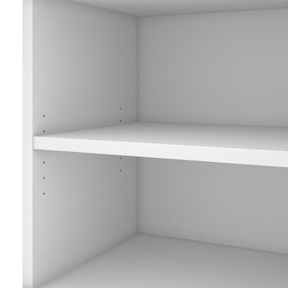Bestar Pro-Linea 72W Credenza with 2 Drawers , White