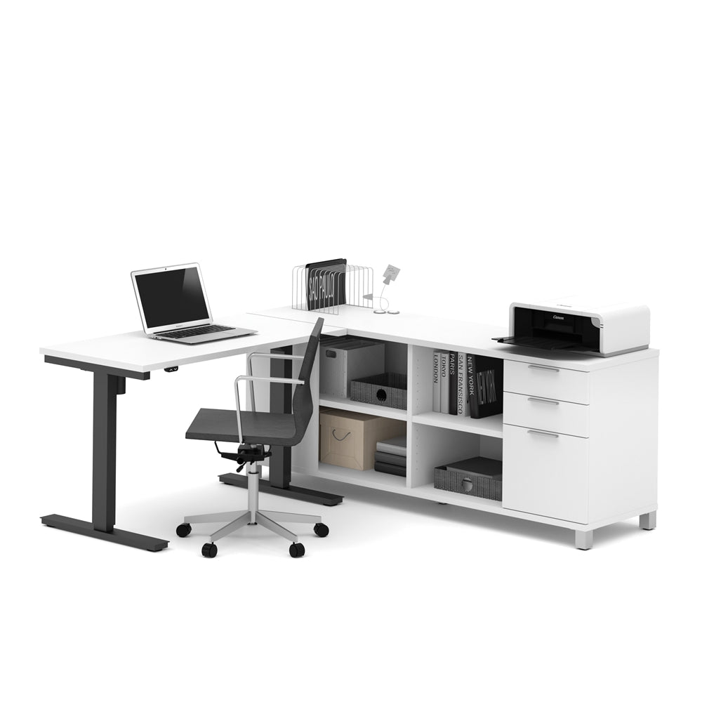 72W L-Shaped Standing Desk