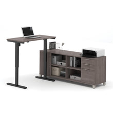 72W L-Shaped Standing Desk