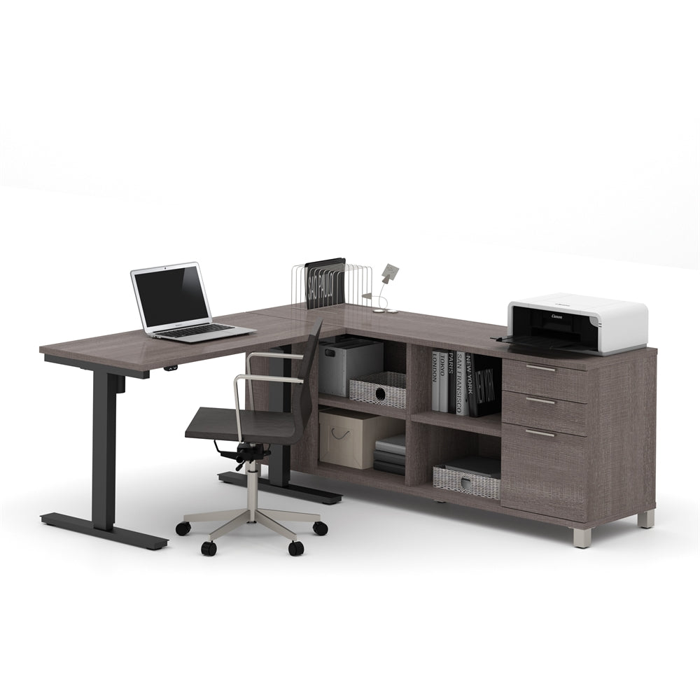 72W L-Shaped Standing Desk