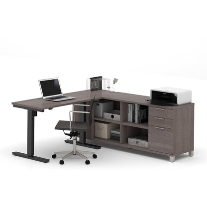 72W L-Shaped Standing Desk