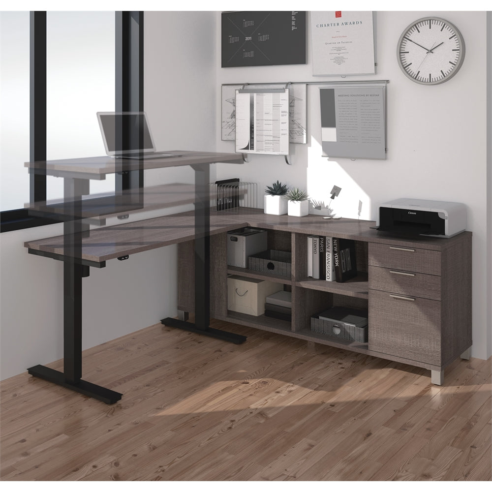 72W L-Shaped Standing Desk