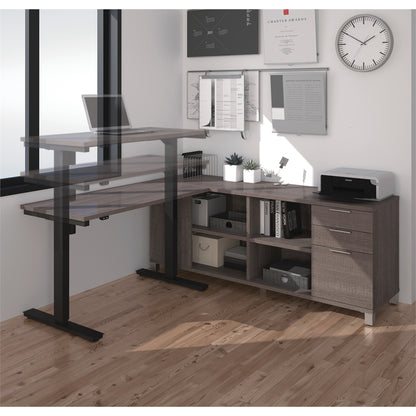 72W L-Shaped Standing Desk