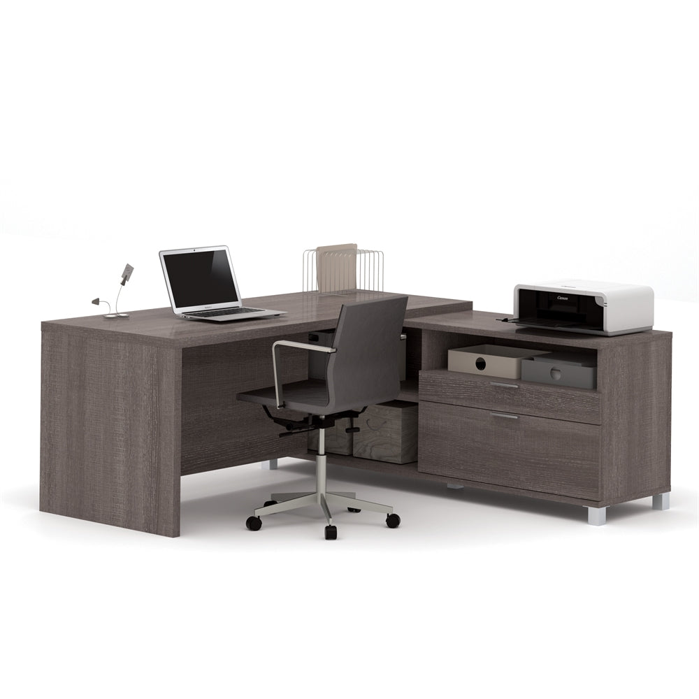 72W L-Shaped Office Desk