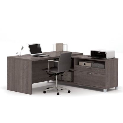 72W L-Shaped Office Desk