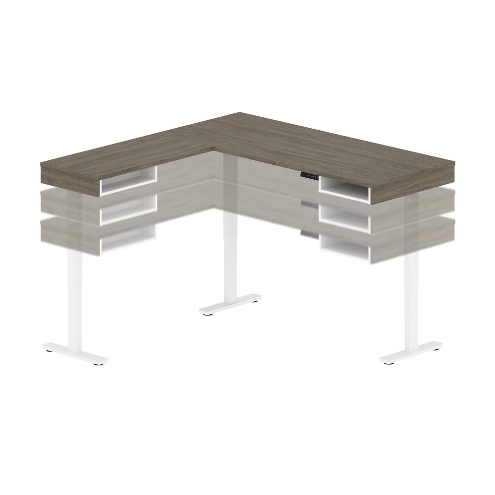 72W L-Shaped Standing Desk