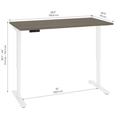 60W x 30D Electric Standing Desk