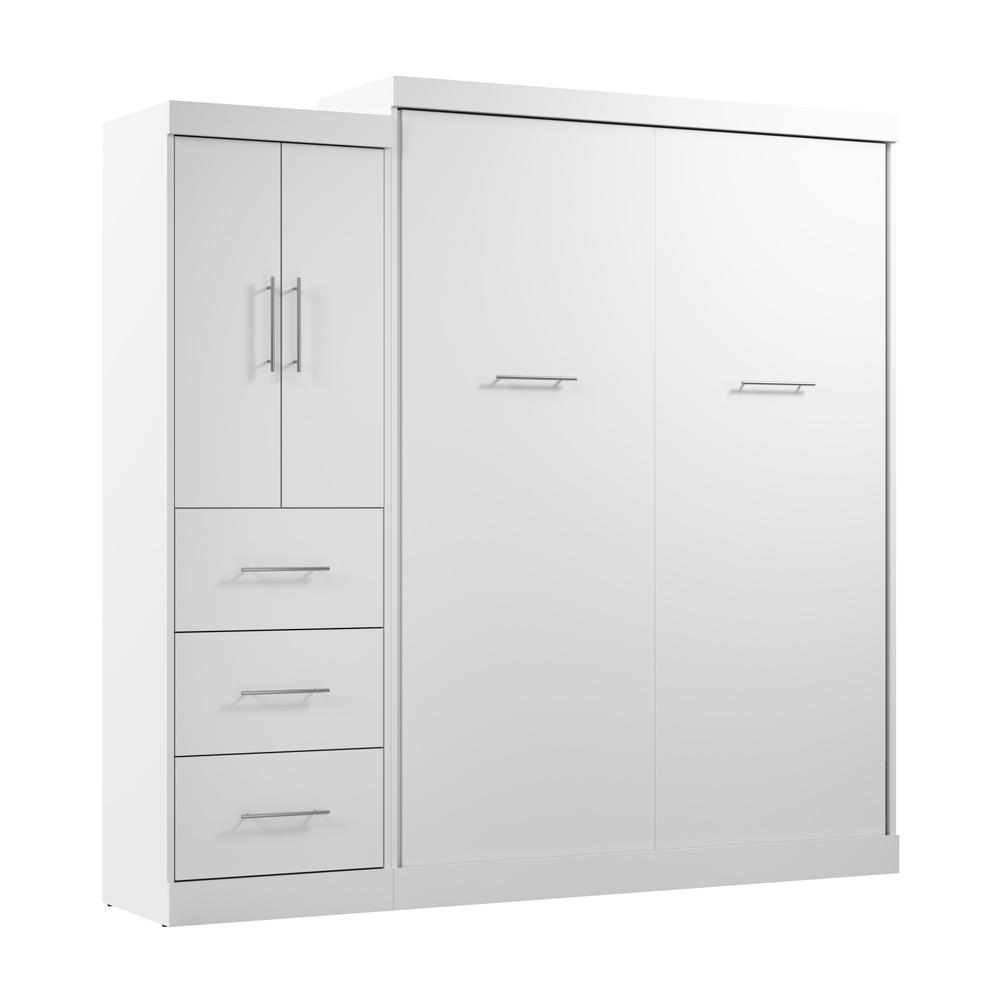 Nebula Queen Murphy Bed with Wardrobe (90W)