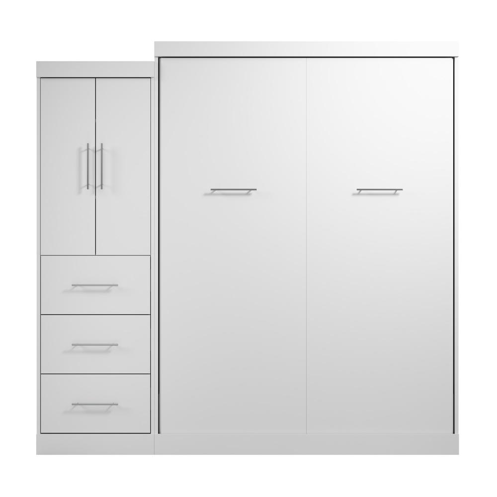Nebula Queen Murphy Bed with Wardrobe (90W)