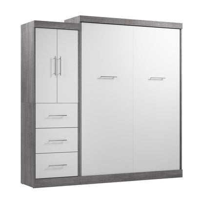 Nebula Queen Murphy Bed with Wardrobe (90W)
