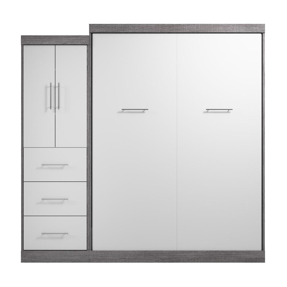Nebula Queen Murphy Bed with Wardrobe (90W)