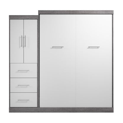 Nebula Queen Murphy Bed with Wardrobe (90W)