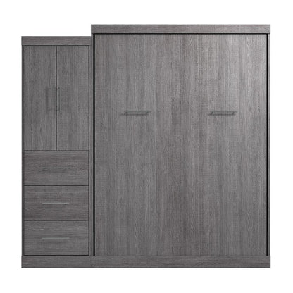 Nebula Queen Murphy Bed with Wardrobe (90W)