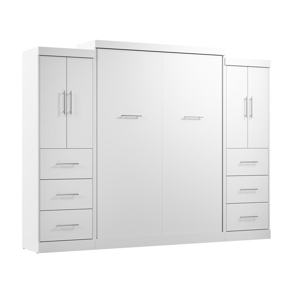 Nebula Queen Murphy Bed with 2 Wardrobes (115W)
