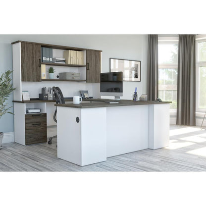 U or L-Shaped Executive Desk with Hutch