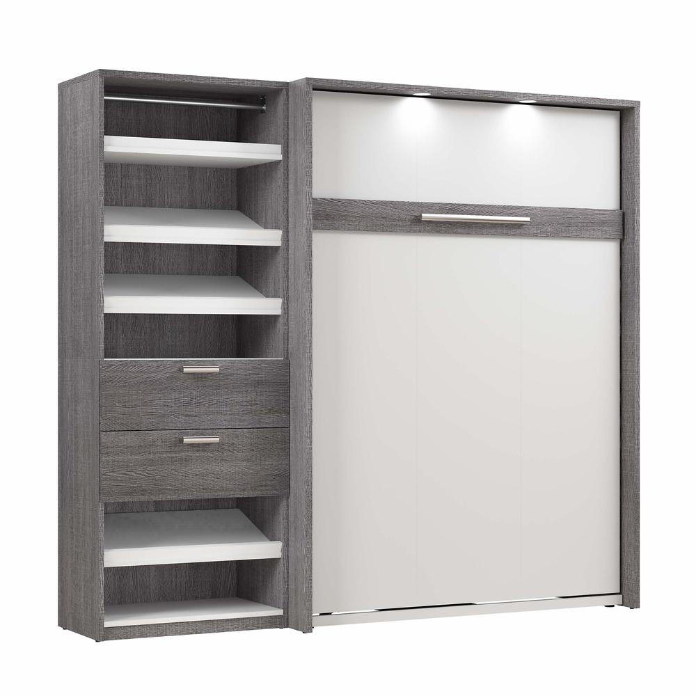 Cielo Full Murphy Bed with Closet Organizer (89W)
