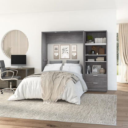 Cielo Full Murphy Bed with Closet Organizer (89W)