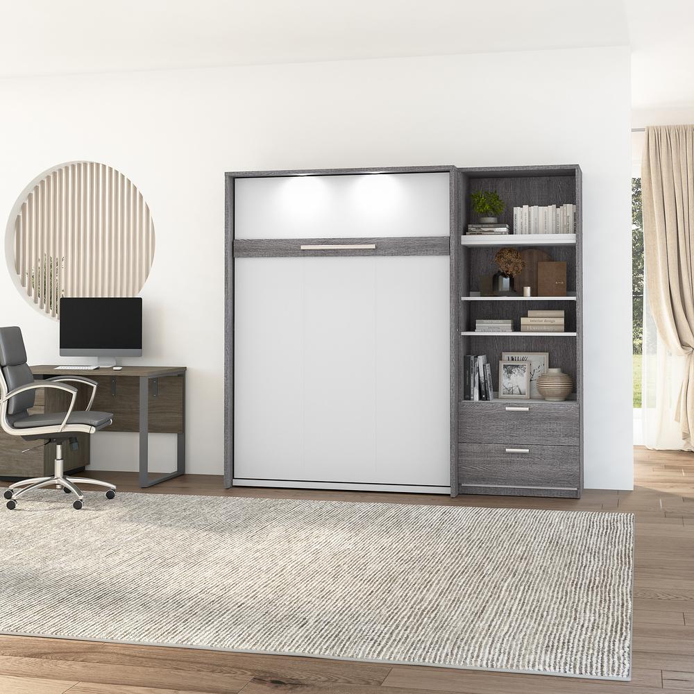 Cielo Full Murphy Bed with Closet Organizer (89W)
