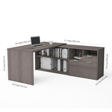 72W L-Shaped Desk