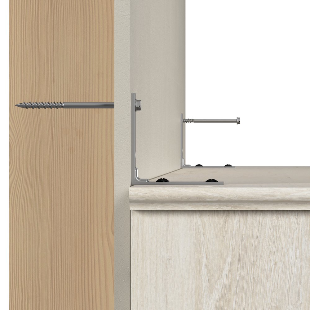 Key West Full Murphy Bed and Closet Organizer with Drawer and Doors (88W)
