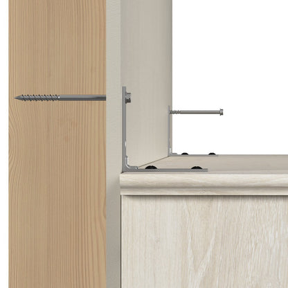 Key West Full Murphy Bed and Closet Organizer with Drawer and Doors (88W)