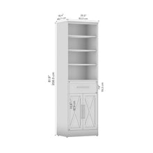 Key West Farmhouse Closet System with Drawer; Doors, 25W x 19D
