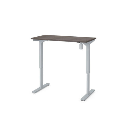 Bestar 24" x 48" Electric Height adjustable table in Bark Gray