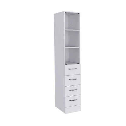 Vangard Linen Cabinet White MDF