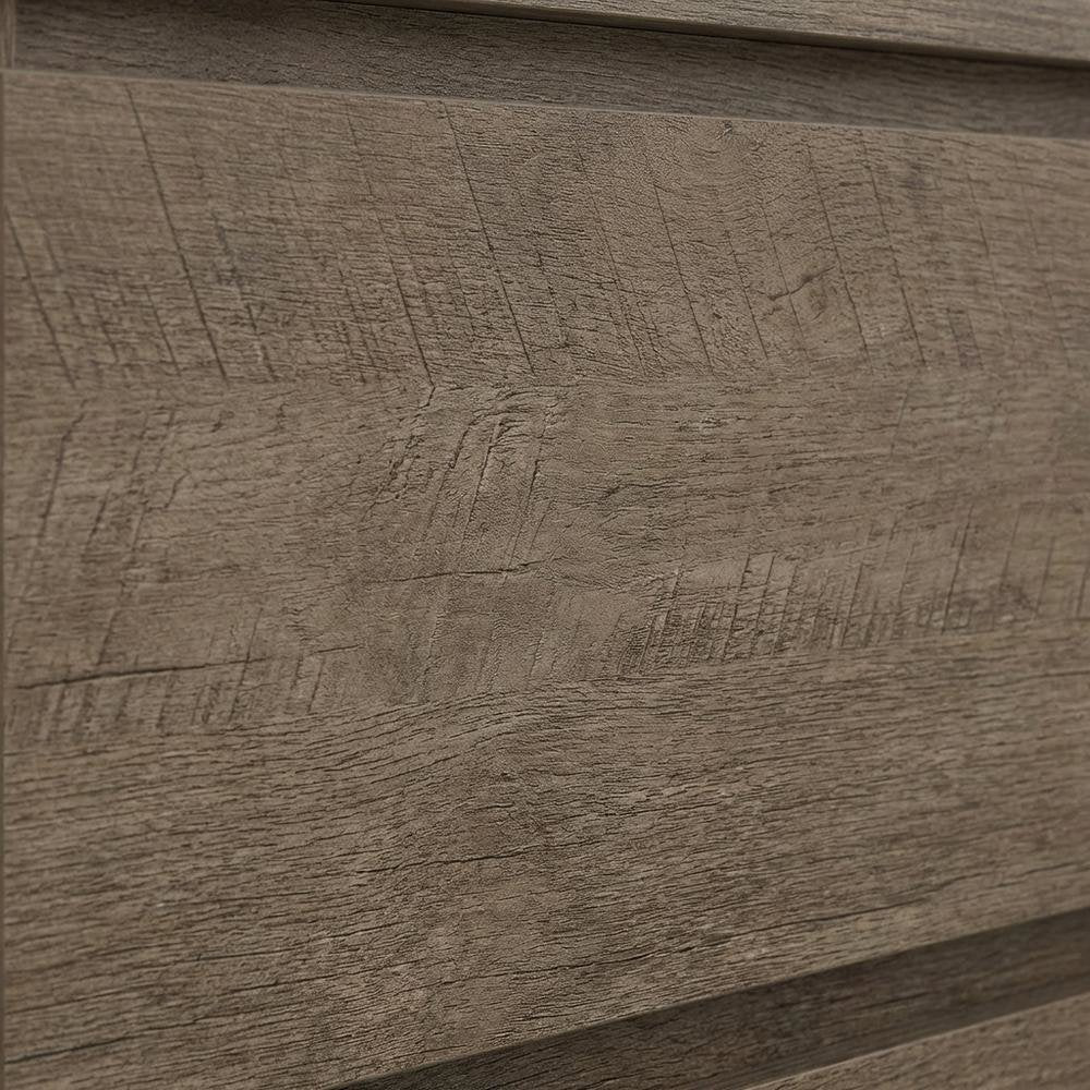 Elegant Truffle Oak Double Dresser with Six Spacious Drawers for Storage