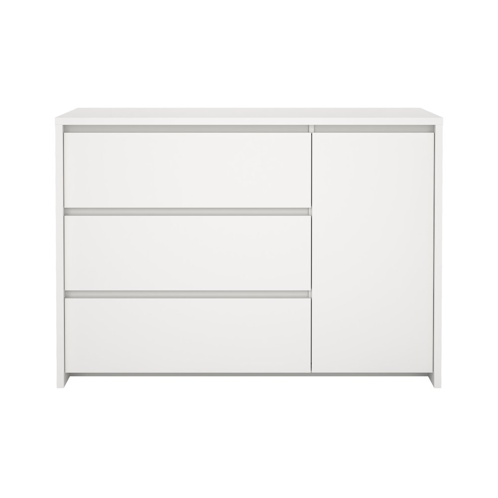 Next 46-inch Wide 3-Drawer and 1 Door Sideboard, White