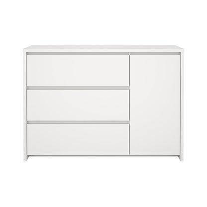 Next 46-inch Wide 3-Drawer and 1 Door Sideboard, White