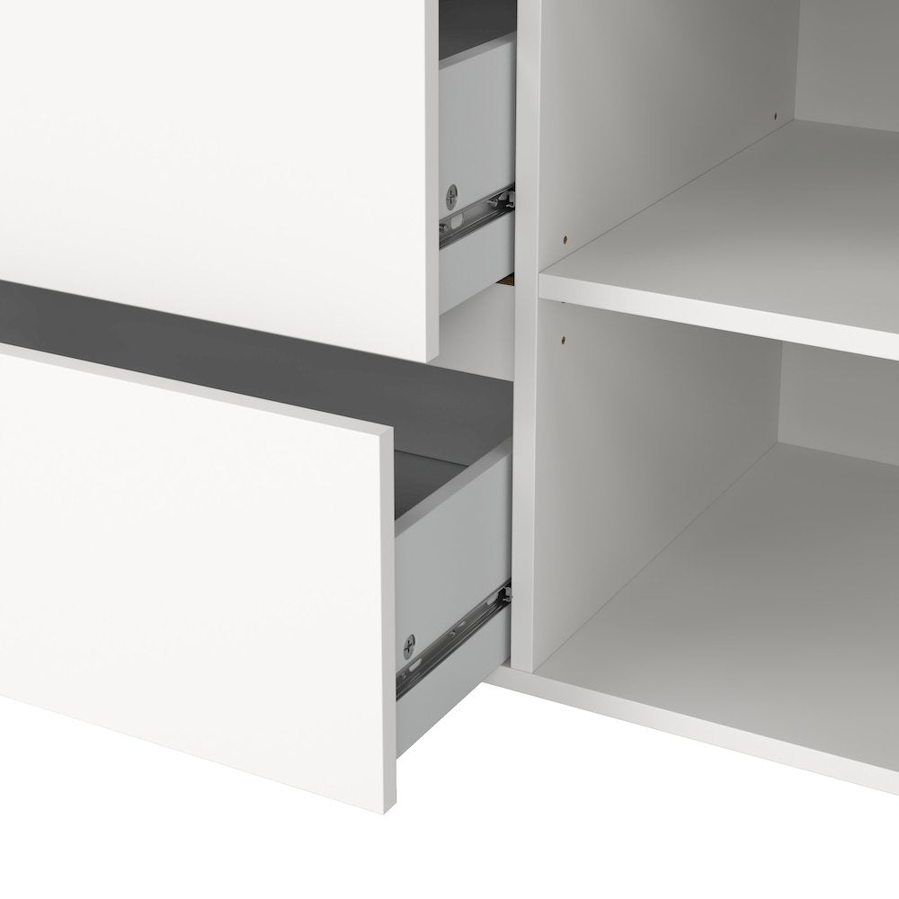 Next 46-inch Wide 3-Drawer and 1 Door Sideboard, White