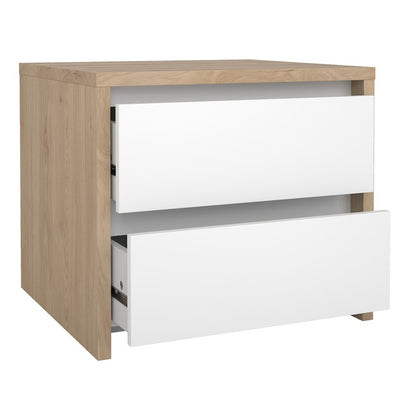 Next 17-Inch Tall 2-Drawer Nightstand End Table